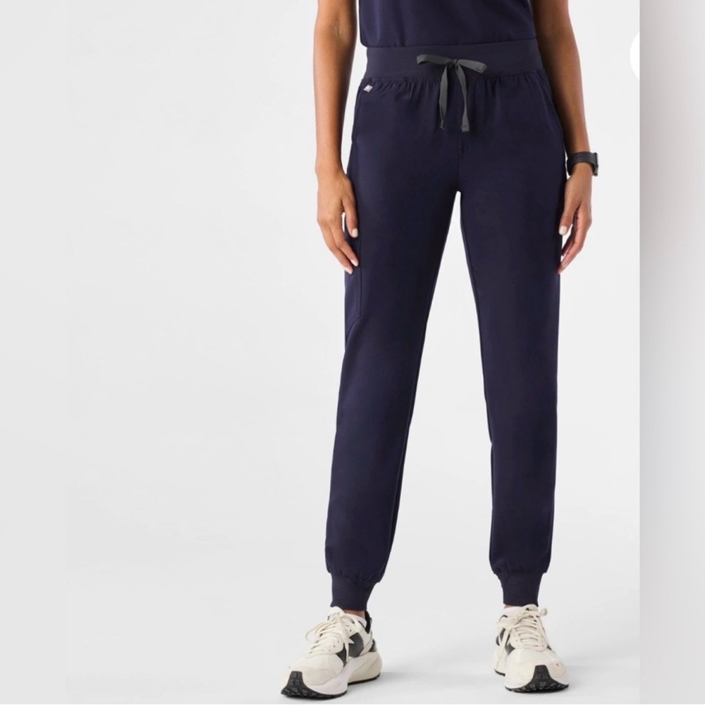 FIGS Zamora Navy Jogger Scrub Pants W22SW2012 Small